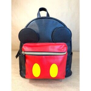 Danielle Nicole Disney Mickey Mouse Ears Cosplay Mini Backpack Black Red
